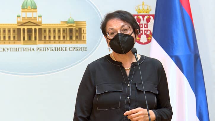 Забрњичена госпоџа министарка да нам говоре о људским правима држи из Грачанице и Призрена! Забрњичена госпоџа министарка да нам говоре о људским правима држи из Грачанице и Призрена!