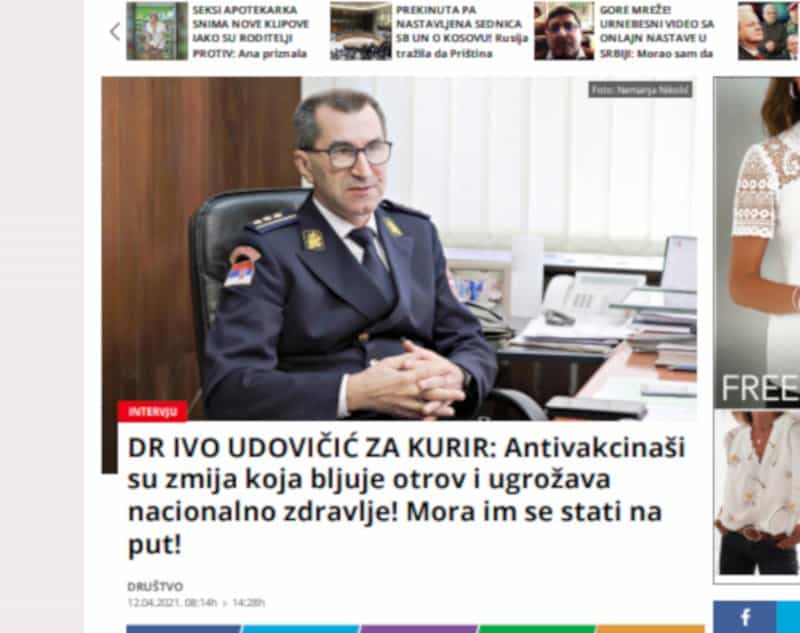 Кривична пријава против пуковника Иве Удовчића због почињеног кривичног дела дискриминације грађана Републике Србије Кривична пријава против пуковника Иве Удовчића због почињеног кривичног дела дискриминације грађана Републике Србије