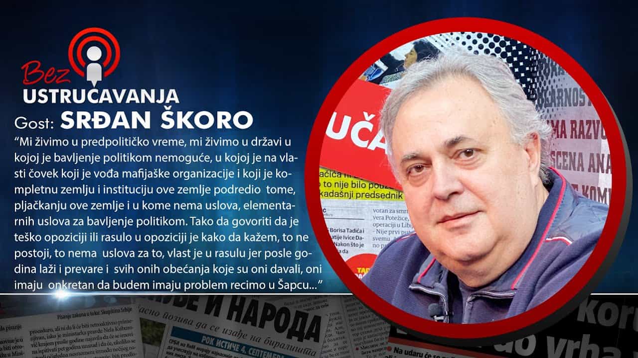 БЕЗ УСТРУЧАВАЊА - Срђан Шкоро: Истина о смрти Цвијана је јасна порука Вучићу да га имају у шаци! (видео) БЕЗ УСТРУЧАВАЊА - Срђан Шкоро: Истина о смрти Цвијана је јасна порука Вучићу да га имају у шаци! (видео)