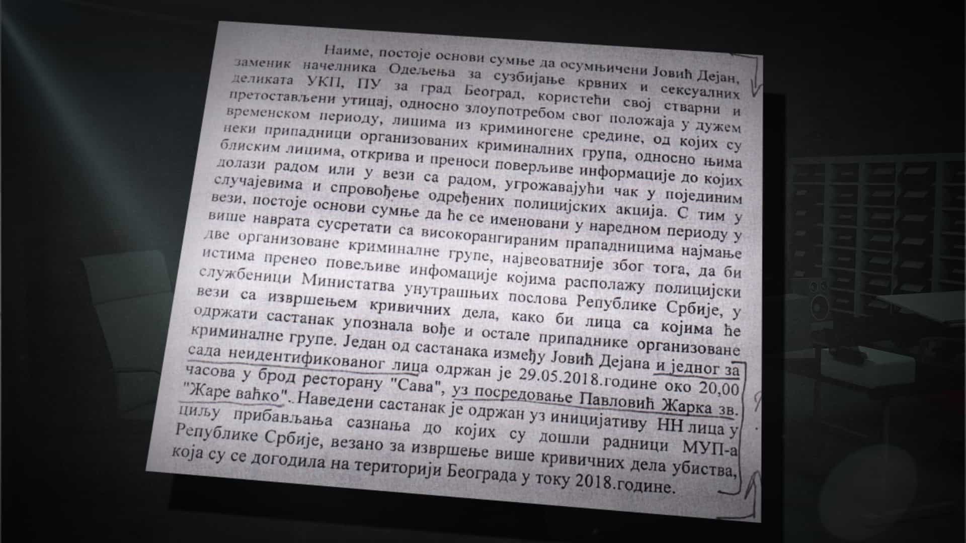 Неуобичајени разлози за тајно праћење инспектора Јовића који је ухапсио Беливука због убиства на шинама