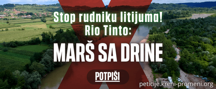 Преко 100.000 људи потписало петицију против рудника Рио Тинта Преко 100.000 људи потписало петицију против рудника Рио Тинта