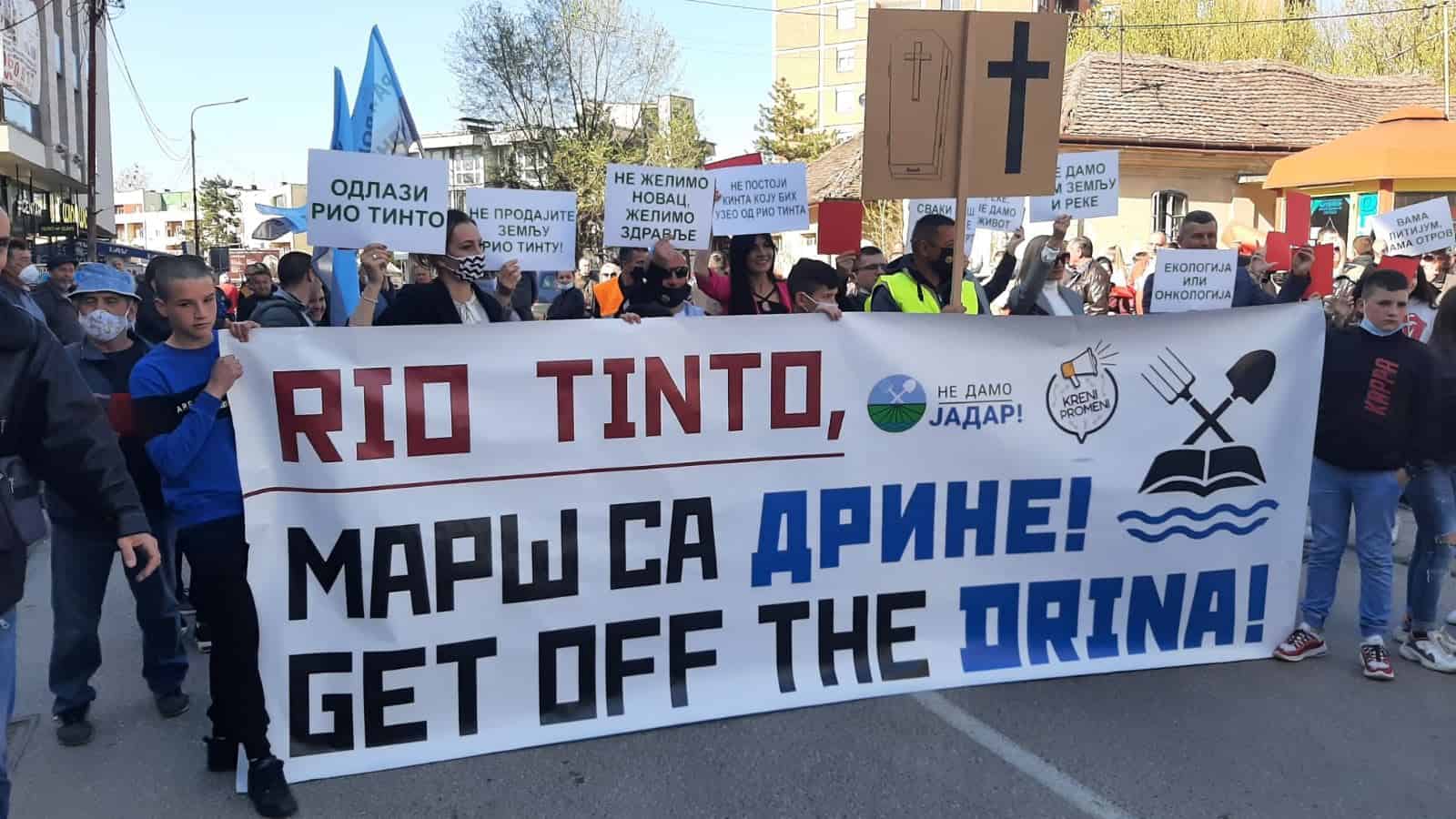 „Рио Тинто да одустане од литијумске тровачнице, Вучић да се спреми за затвор“ „Рио Тинто да одустане од литијумске тровачнице, Вучић да се спреми за затвор“