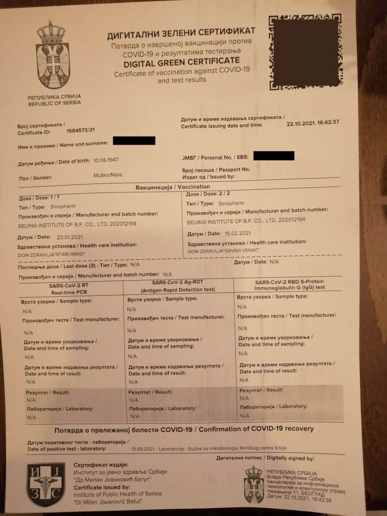 ДОКАЗ! Ревакцинисан преминуо у Батајници, у отпусној листи пише невакцинисан! (фото)