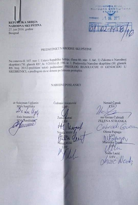 Левица на чело њихове листе за предстојеће изборе ставља пропагандисту геноцида у Сребреници Левица на чело њихове листе за предстојеће изборе ставља пропагандисту геноцида у Сребреници