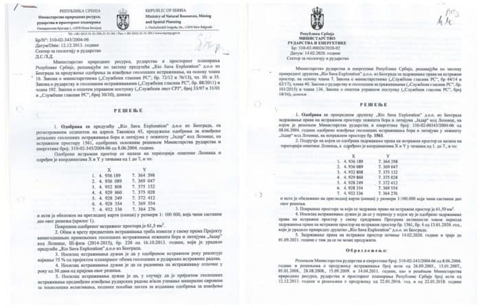 ЦРНО НА БЕЛО: Ово су дозволе Рио Тинту које је Вучић дао и скривао од јавности