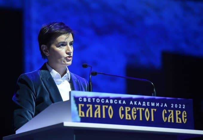 ВРЕМЕ АПОСТАСИЈЕ! Брнабићка држала беседу на Светосавској академији (видео) ВРЕМЕ АПОСТАСИЈЕ! Брнабићка држала беседу на Светосавској академији (видео)