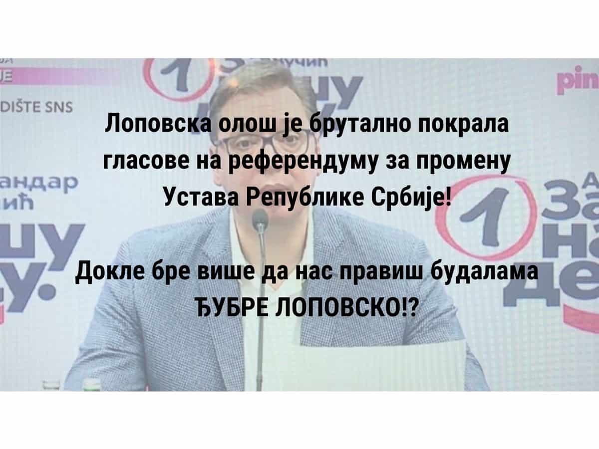 Зашто ниједан тзв. опозициони медиј не извештава о масовној крађи рефрендума? Зашто ниједан тзв. опозициони медиј не извештава о масовној крађи рефрендума?