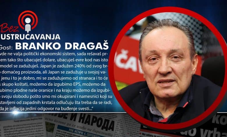 Бранко Драгаш: Цене ће ускоро потпуно подивљати, Вучић неће још дуго владати! (видео) Бранко Драгаш: Цене ће ускоро потпуно подивљати, Вучић неће још дуго владати! (видео)