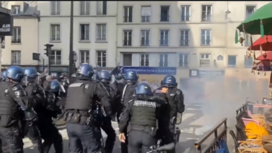 Више од сто хиљада Француза на улицама Париза протестује против Макроновог режима (видео) Више од сто хиљада Француза на улицама Париза протестује против Макроновог режима (видео)