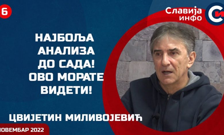 Цвијетин Миливојевић: Најбоља анализа до сада! Ово морате видети! (видео) Цвијетин Миливојевић: Најбоља анализа до сада! Ово морате видети! (видео)