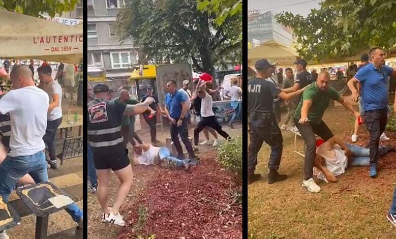 Ужице: СНС БАТИНАШИ покушали да затворе баште кафића на градском тргу и изазвали тучу, полиција бацила сузавац на жене и децу (видео) Ужице: СНС БАТИНАШИ покушали да затворе баште кафића на градском тргу и изазвали тучу, полиција бацила сузавац на жене и децу (видео)