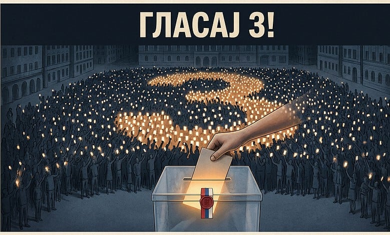 Како је светска штампа видела завршни скуп студената „Победа зове“ на Славији (видео) Група људи на изборном месту са гласачким листићем.