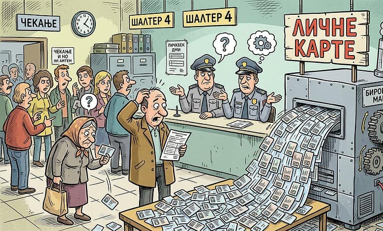 Лажне личне карте и бирократска машина у банкарској служби.