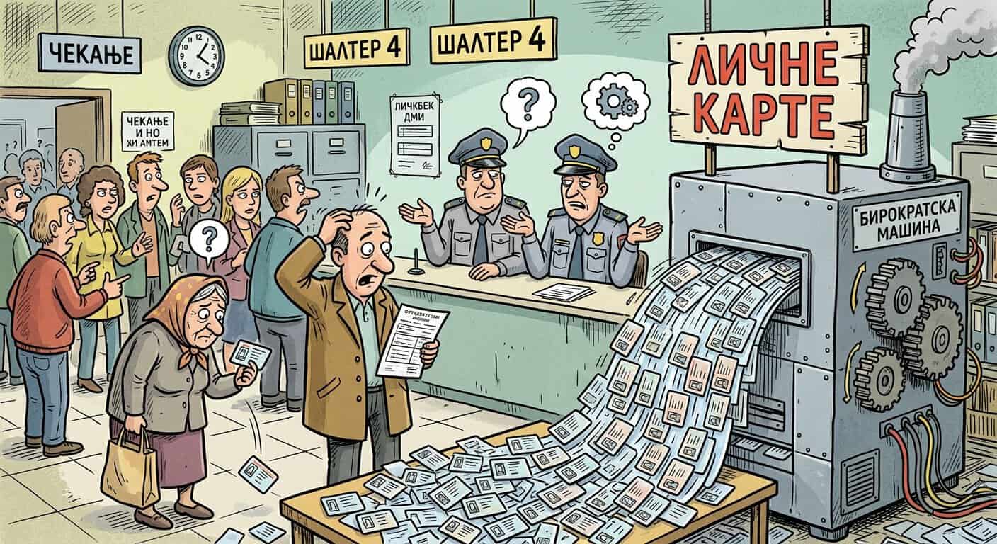 Лажне личне карте и бирократска машина у банкарској служби.