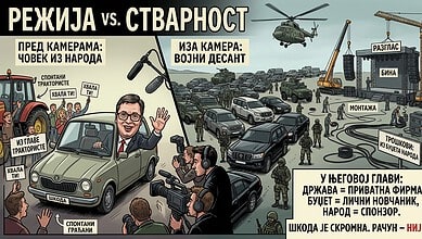 Ево како грађанин Вучић путује "скромном шкодом" по Србији! (видео) Вучић путује у скромној шкоди по Србији, уз војни десант и грађане.
